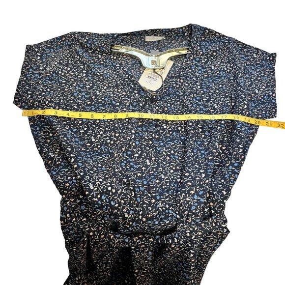 Kaffe floral Print Jumpsuit With Short Sleeves & Belted Waist Size UK 42 = US 14 - Picture 10 of 13